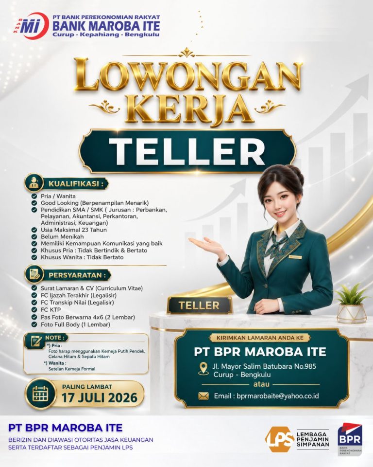 Loker Teller BPR